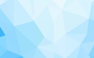 Hafif mavi vektör degrade üçgenler desen. Üçgenler ile renkli soyut resimde. Afiş için tamamen yeni şablon.