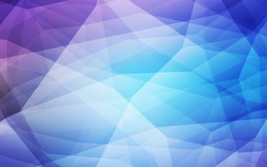 Pembe ışık, vektör degrade üçgenler şablon mavi. Poligonal illüstrasyon parlayan, hangi üçgen oluşur. İşiniz için yeni tasarım.