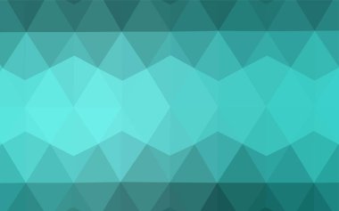 Işık yeşil vektör arka plan poligonal. Üçgenler ile renkli soyut resimde. Afiş için tamamen yeni şablon.