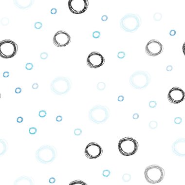 Kabarcıkları ile mavi vektör sorunsuz arka plan ışık. Bulanık daireler doğa tarzı ile güzel renkli resimde. Desen-ebilmek var olmak kullanılmış için reklam, broşür.