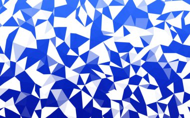 Hafif mavi vektör soyut poligonal şablonu. Gradyan ile zarif parlak poligonal illüstrasyon. Web siteniz için yeni bir doku.