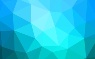 Hafif mavi vektör soyut poligonal model. Gradyan ile poligonal soyut resim. İşiniz için en iyi üçgen tasarım.