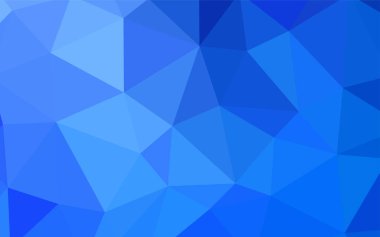 Hafif mavi vektör Çokgen soyut düzeni. Renkli resimde gradyan ile poligonal tarzı. Afiş için tamamen yeni şablon.