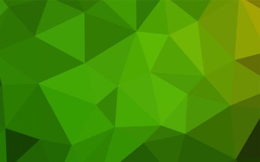 Işık yeşil vektör soyut poligonal şablonu. Renkli resimde gradyan ile poligonal tarzı. Afiş için tamamen yeni şablon.