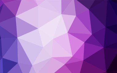 Hafif pembe, mavi vektör düşük poli kapak. Çokgen şekilleri ile bir örnek. Tasarımınız için üçgen desen.