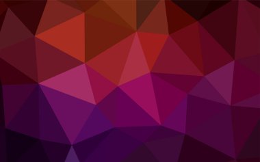 Koyu kırmızı vektör degrade üçgenler desen. Gradyan ile Origami tarzında yaratıcı geometrik şekil. Web siteniz için yeni bir doku.