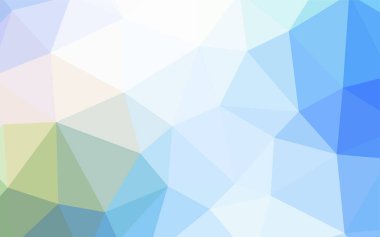 Açık mavi, yeşil vektör degrade üçgenler doku. Üçgen geometrik örnek gradyan ile. Afiş için tamamen yeni şablon.