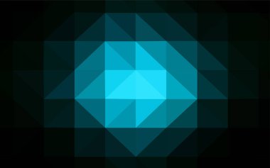 Koyu mavi vektör Çokgen soyut düzeni. Glitter soyut resim zarif bir üçgen ile. İş tasarımınız için yeni stil.