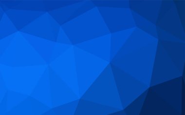 Koyu mavi vektör üçgen mozaik doku. Glitter soyut resim zarif bir üçgen ile. Web siteniz için köşeli tasarım.