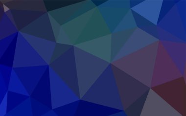 Açık mavi, kırmızı vektör düşük poli düzeni. Poligonal illüstrasyon parlayan, hangi üçgen oluşur. İşiniz için en iyi üçgen tasarım.