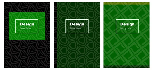 ライト グリーン 雑誌の黄色いベクトル パターン カラフルな抽象的な背景にテキスト ボックスとブックレット メモ帳 書籍のカバーのデザイン — ストックベクタ