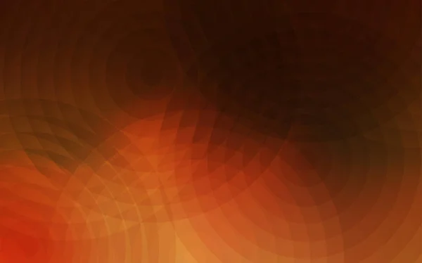 暗いオレンジ色ベクトル背景ドット 泡で抽象的なスタイルでぼやけた装飾的なデザイン チラシのパターンを使用できます — ストックベクタ