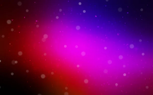 Bleu Foncé Couverture Vectorielle Rouge Avec Beaux Flocons Neige Design — Image vectorielle