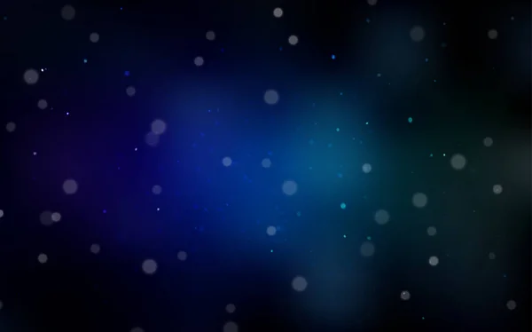 深蓝色 绿色矢量纹理与彩色雪花 闪亮的彩色插图与雪在圣诞风格 您的广告 横幅的新年设计 — 图库矢量图片