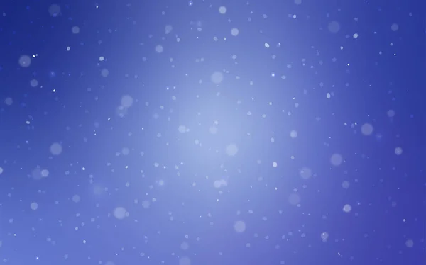 Hellblaue Vektortextur Mit Farbigen Schneeflocken Dekorative Leuchtende Illustration Mit Schnee — Stockvektor