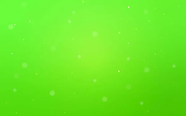 Světle Zelené Vektorové Pozadí Tečkami Abstraktní Ilustrace Barevnými Bublinami Přírodním — Stockový vektor