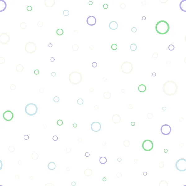 Lichte Multicolor Vector Naadloze Achtergrond Met Stippen Wazig Bubbels Abstracte — Stockvector