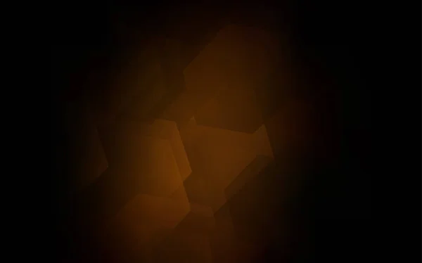 Темно Коричнева Векторна Текстура Барвистими Гексагонами Блискуча Абстрактна Ілюстрація Шестикутному — стоковий вектор