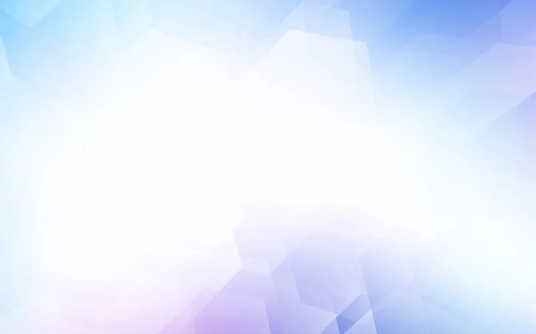 Rose Clair Motif Vectoriel Bleu Avec Hexagones Colorés Illustration Abstraite — Image vectorielle