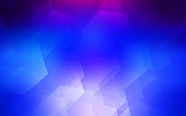 Dark Pink Blue Vector Texture Colorful Hexagons Illustration Colored Hexagons — Stock Vector