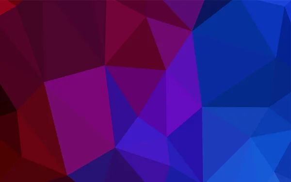 濃い青 赤はベクトル多角形テンプレートです キラキラ エレガントな三角形の抽象的なイラスト あなたのビジネスのためのブランドの新しいデザイン — ストックベクタ