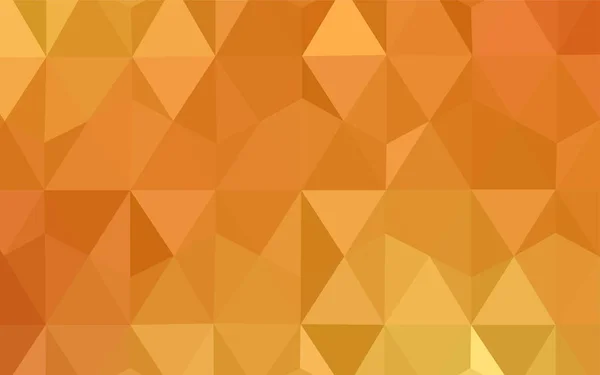 Diseño Abstracto Polígono Vectorial Naranja Claro Ilustración Abstracta Colorida Con — Vector de stock