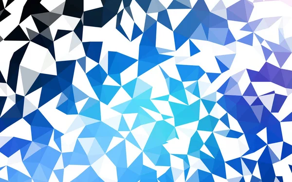 Dark Blue Vector Triangle Mosaic Template Creative Geometric Illustration Origami — Stock Vector