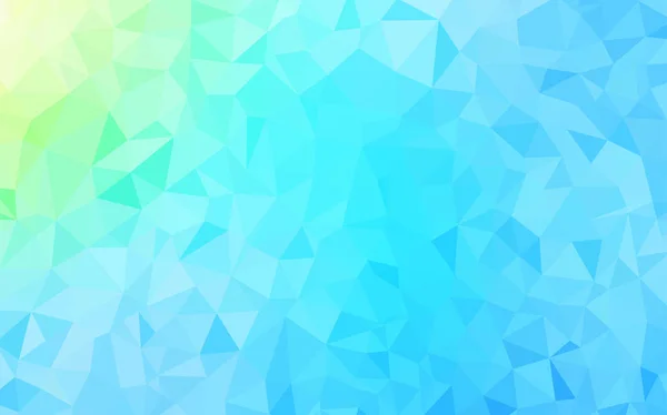 Bleu Clair Vert Vecteur Abstrait Fond Polygonal Illustration Polygonale Brillante — Image vectorielle