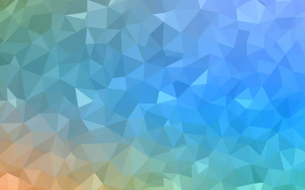 Azul Claro Amarillo Vector Triángulo Textura Del Mosaico Ilustración Abstracta — Vector de stock