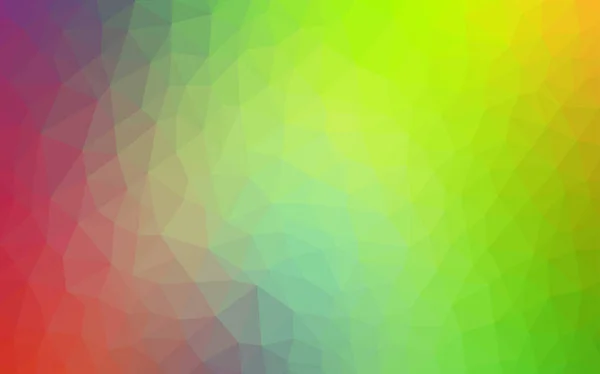 Світлий Багатобарвний Вектор Сяюче Трикутне Компонування Геометрична Ілюстрація Стилі Орігамі — стоковий вектор
