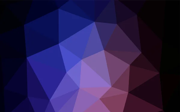 Dark Purple Rosa Struttura Mosaico Vettoriale Triangolo Illustrazione Astratta Glitter — Vettoriale Stock