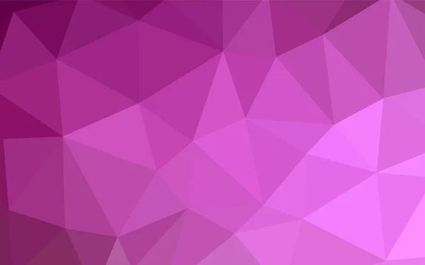 Dark Purple Pink Vector Low Poly Layout Совершенно Новая Цветная — стоковый вектор