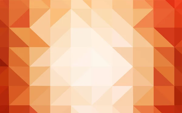 Fond Polygonal Abstrait Vecteur Orange Clair Illustration Abstraite Colorée Avec — Image vectorielle