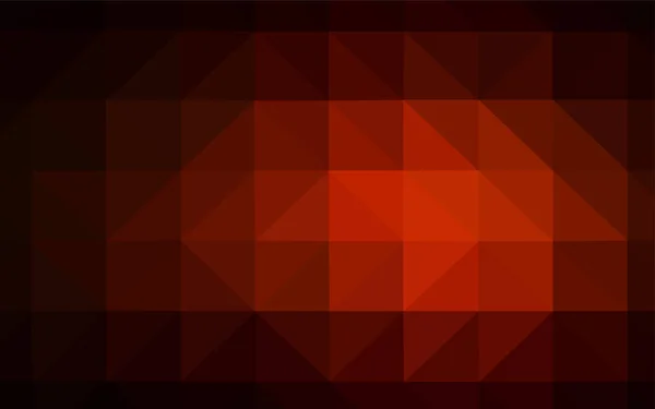 ライト オレンジ ベクトル三角形のモザイクのテクスチャです 多角形の図を輝く三角形から成る あなたのチラシの完全に新しいデザイン — ストックベクタ