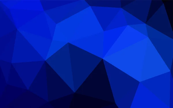 Modèle Polygonal Abstrait Vectoriel Bleu Foncé Illustration Abstraite Moderne Avec — Image vectorielle