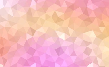 Pembe ışık, vektör üçgen mozaik şablon mavi. Renkli resimde gradyan ile poligonal tarzı. Web siteniz için yeni bir doku.