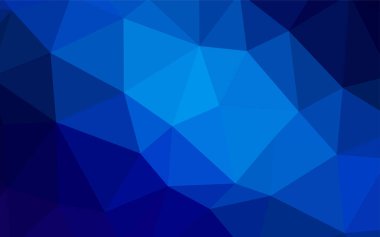 Hafif mavi vektör düşük poli doku. Üçgenler ile renkli resimde parlayan. İş tasarımınız için yeni stil.