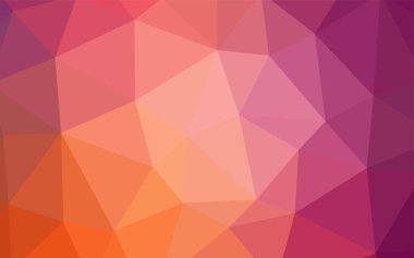 Pembe ışık, vektör degrade üçgenler desen sarı. Renkli resimde üçgenler ile soyut tarzda. Afiş için tamamen yeni şablon.