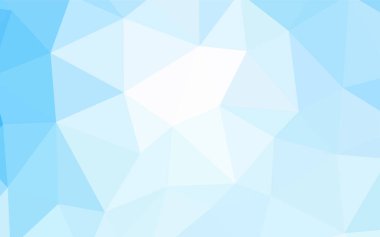 Üçgen kapak parlayan ışık mavi vektör. Geometrik şekil gradyan ile Origami tarzında. Marka kitap için yeni şablon.