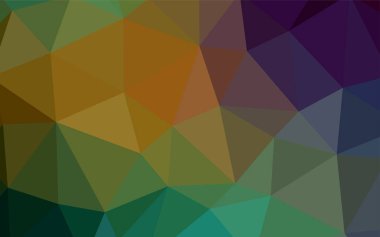 Açık mavi, yeşil vektör üçgen mozaik kapak. Renkli resimde gradyan ile poligonal tarzı. Desen için bir marka kitabın zemin.