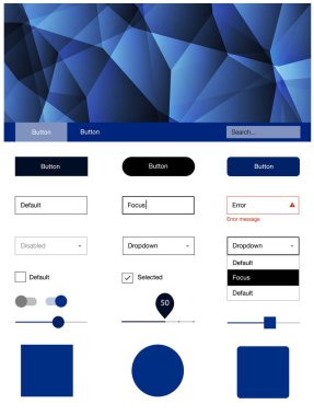 Koyu mavi vektör tel kafes kiti kristalleri ile. Üçgenler ile poligonal tarzında modern stil rehberi. Web siteleri, açılış sayfaları için güzel düzeni.