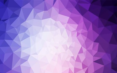 Hafif mor vektör arka plan poligonal. Tamamen yeni bir renk illüstrasyon poligonal bir tarzda. İş tasarımınız için yeni stil.