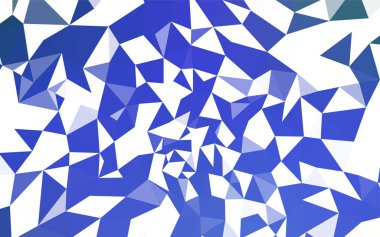 Hafif mavi vektör üçgen mozaik doku. Noktalı resim stili üçgenler ile yaratıcı çizimde. İşiniz için yeni tasarım.