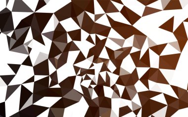 Koyu kahverengi vektör parlayan üçgen zemin. Çokgen şekilleri ile bir örnek. İş tasarımınız için yeni stil.