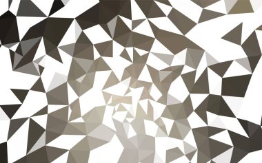 Işık gri vektör Çokgen soyut düzeni. Gradyan ile Origami tarzında yaratıcı geometrik şekil. Cep telefonu arka plan için şablon.