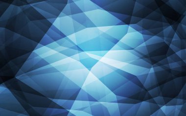 Hafif mavi vektör arka plan poligonal. Noktalı resim stili üçgenler ile yaratıcı çizimde. İşiniz için yeni tasarım.