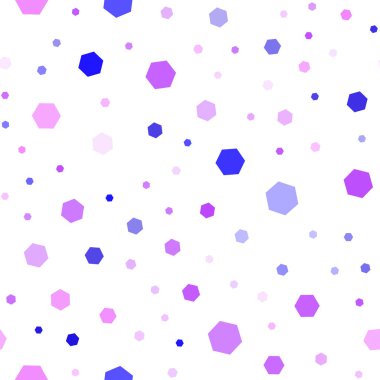 Pembe ışık, vektör sorunsuz düzen altıgen şekillerle mavi. Soyut illüstrasyon renkli altıgenler ile. Desen-ebilmek var olmak kullanılmış için açılış sayfaları.