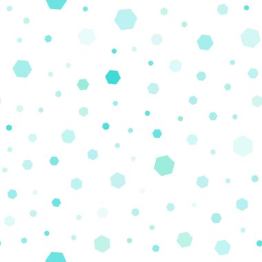 Işık yeşil vektör altıgen şekilleri ile sorunsuz düzeni. Beyaz zemin üzerinde renkli altıgen yanarak bahislerin doğru. Desen doku duvar kağıdı için.