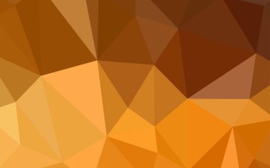 Işık turuncu vektör düşük poli kapak. Çokgen şekilleri ile bir örnek. Web siteniz için köşeli tasarım.