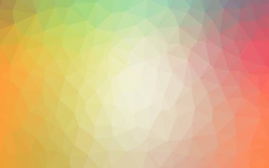 Açık yeşil, kırmızı vektör düşük poli düzeni. Üçgenler ile modern soyut resim. Desen için bir marka kitabın zemin.